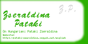 zseraldina pataki business card